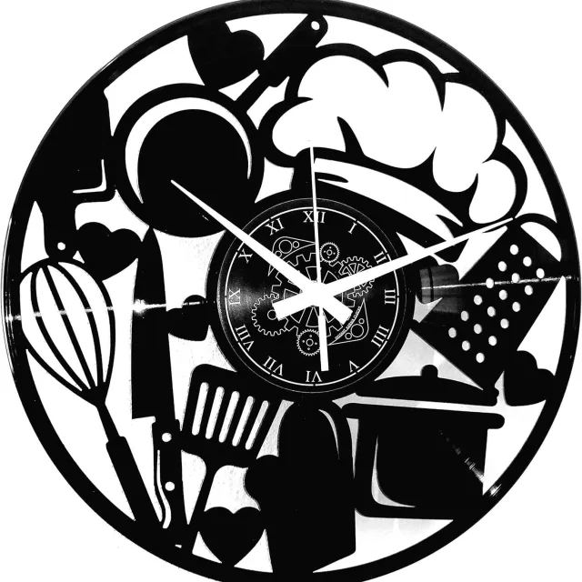 Instant Karma Clocks Vinyl Wandklok Keuken Chef Decoratie Woonkamer Restaurant Cadeau