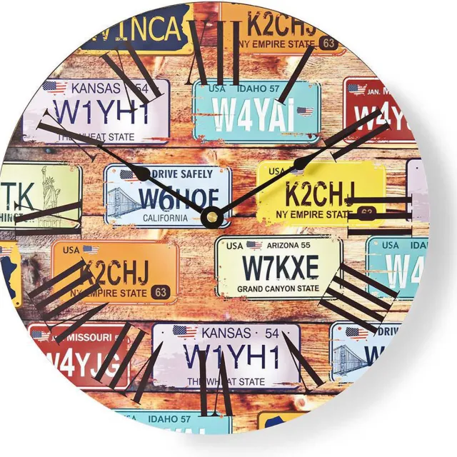 Nedis Wandklok | Diameter: 300 mm | Hout | Multicolour