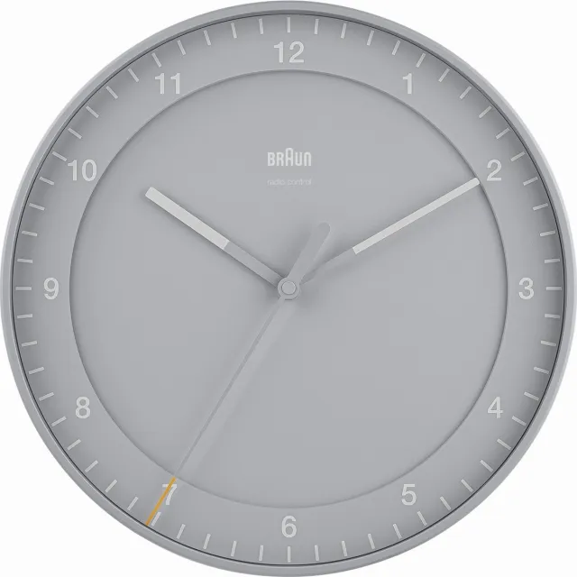 Braun BC17G-DCF - Wandklok - Analoog - Radiogestuurde tijdsaanduiding - Kunststof - Grijs