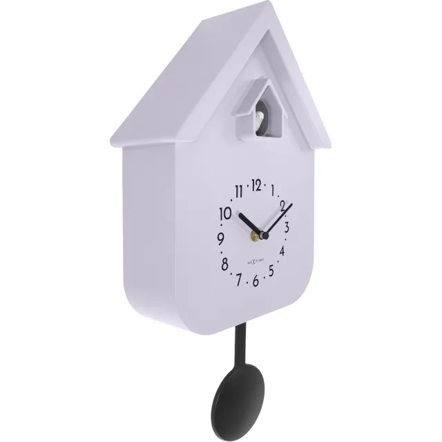 Nextime Twitter – Koekoeksklok – 21.5 × 41.5 × 8.5 cm – Plastic – Lavendel – Stil