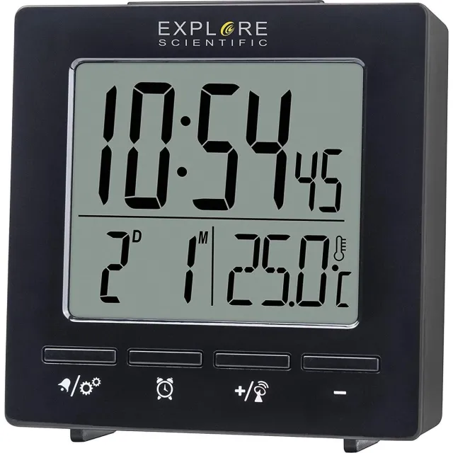 Explore Scientific Bresser Mini-wekkerradio Explore Scientific 7,2 Cm Zwart