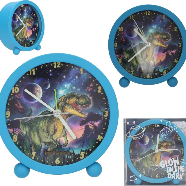 Depesche Dino World wekker - GALAXY Blauw