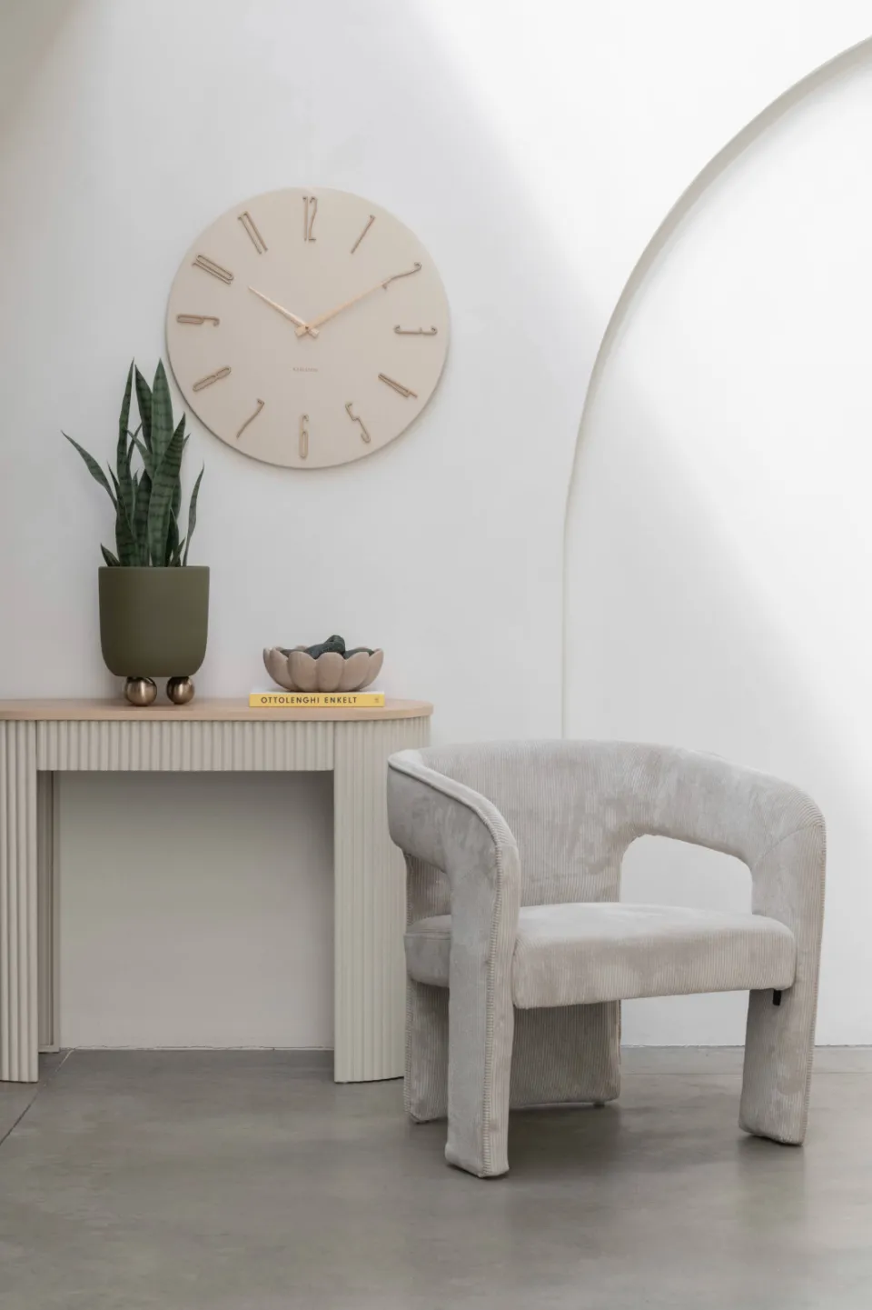 Karlsson Esmerado wandklok wit, foto 3