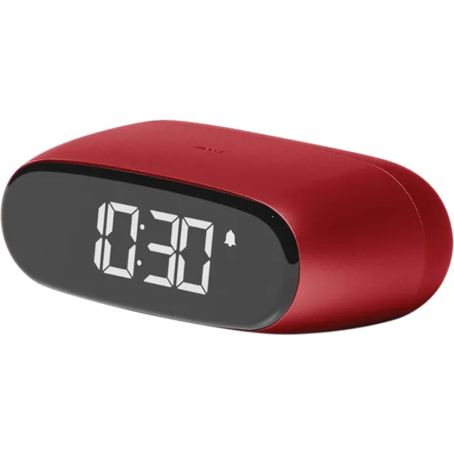 Lexon Design MINUT Pocket Size Alarm Clock - Dark Red