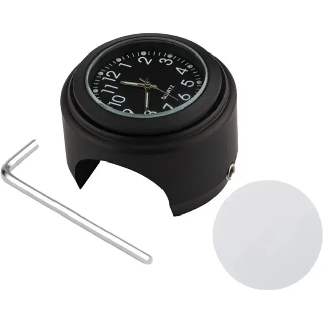 Actie4you® Motor Stuur Horloge - Stuur Klokje – Mat Zwart met Zwarte wijzerplaat