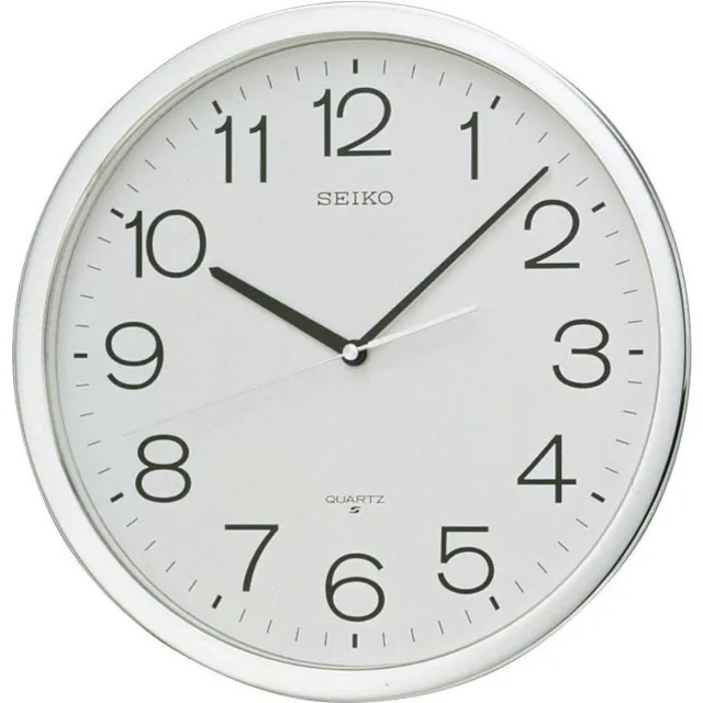Seiko wandklok QXA020S - Wit Rond 36cm - Kunststof