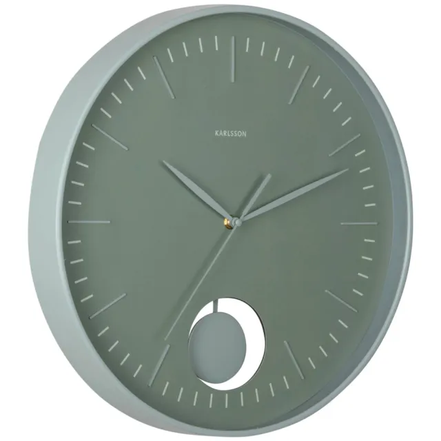 Karlsson Grato Pendulum wandklok jungle groen, foto 2