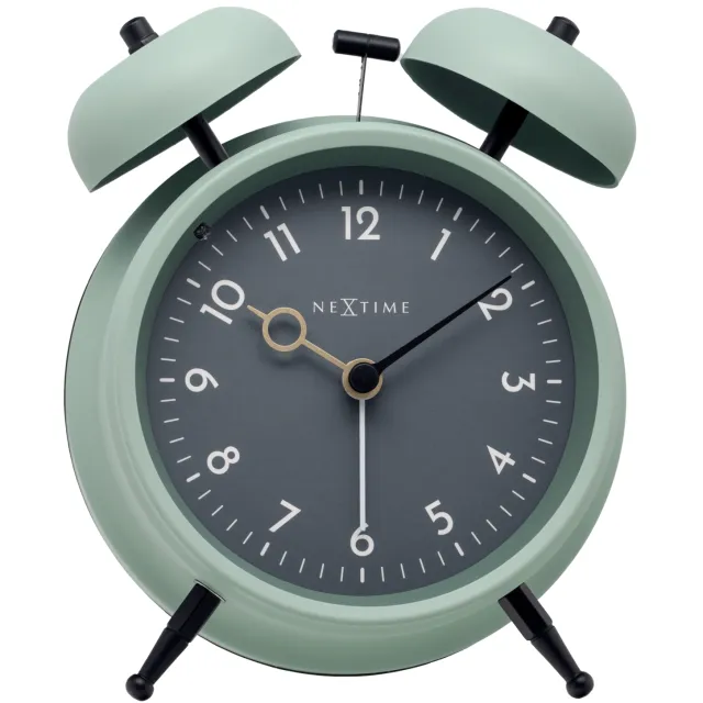 Nextime Tafelwekker 12 x 14 x 6cm-Metaal-NeXtime "Golden Hour"