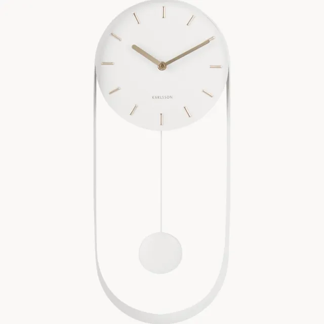 Karlsson Wandklok Charm Wit
