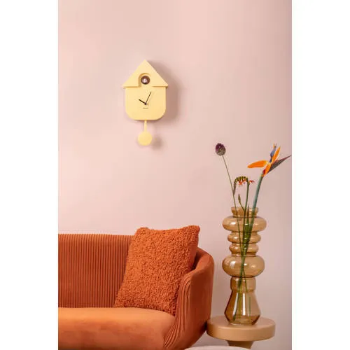 Karlsson Modern Cuckoo wandklok geel, foto 3