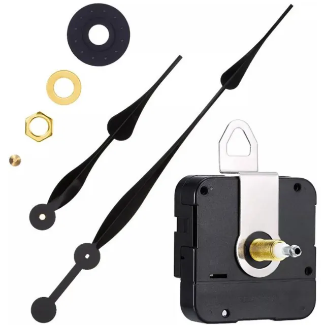 Tovbmup Wandklokbewegingen - Vervangende onderdelen voor wandklokken - DIY Vervangende onderdelen voor wandklokken met wijzers zwart