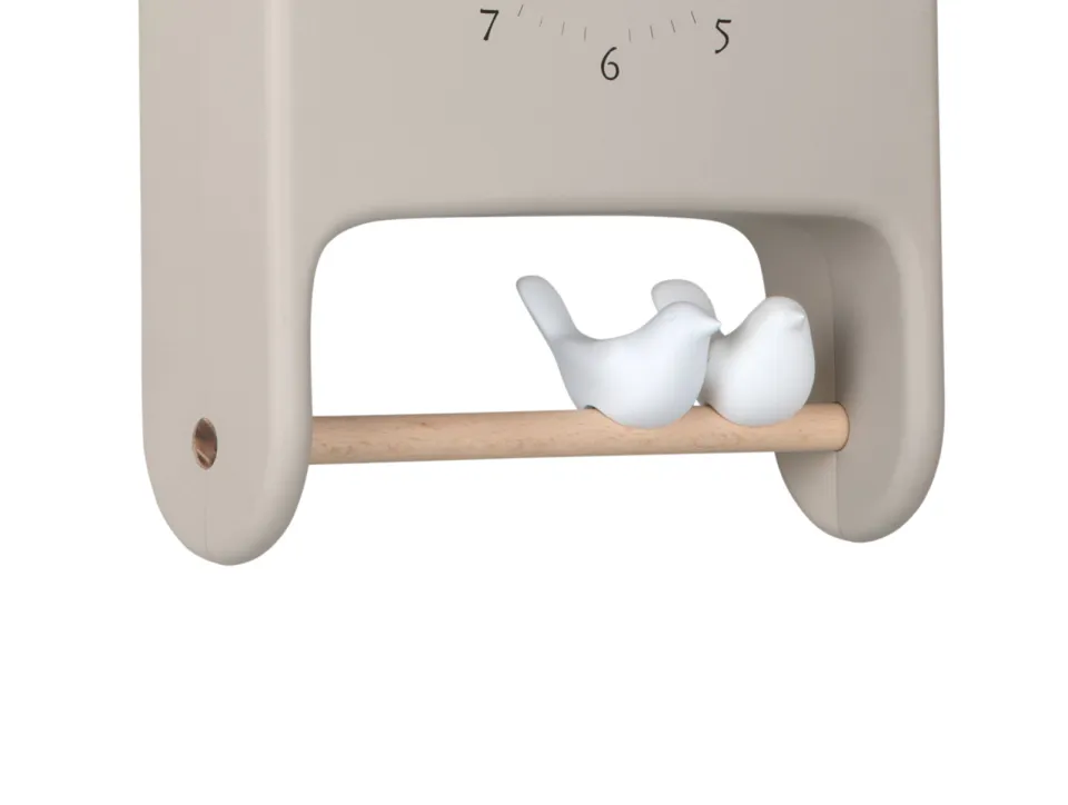 Karlsson Love Birds wandklok warmgrijs, foto 5
