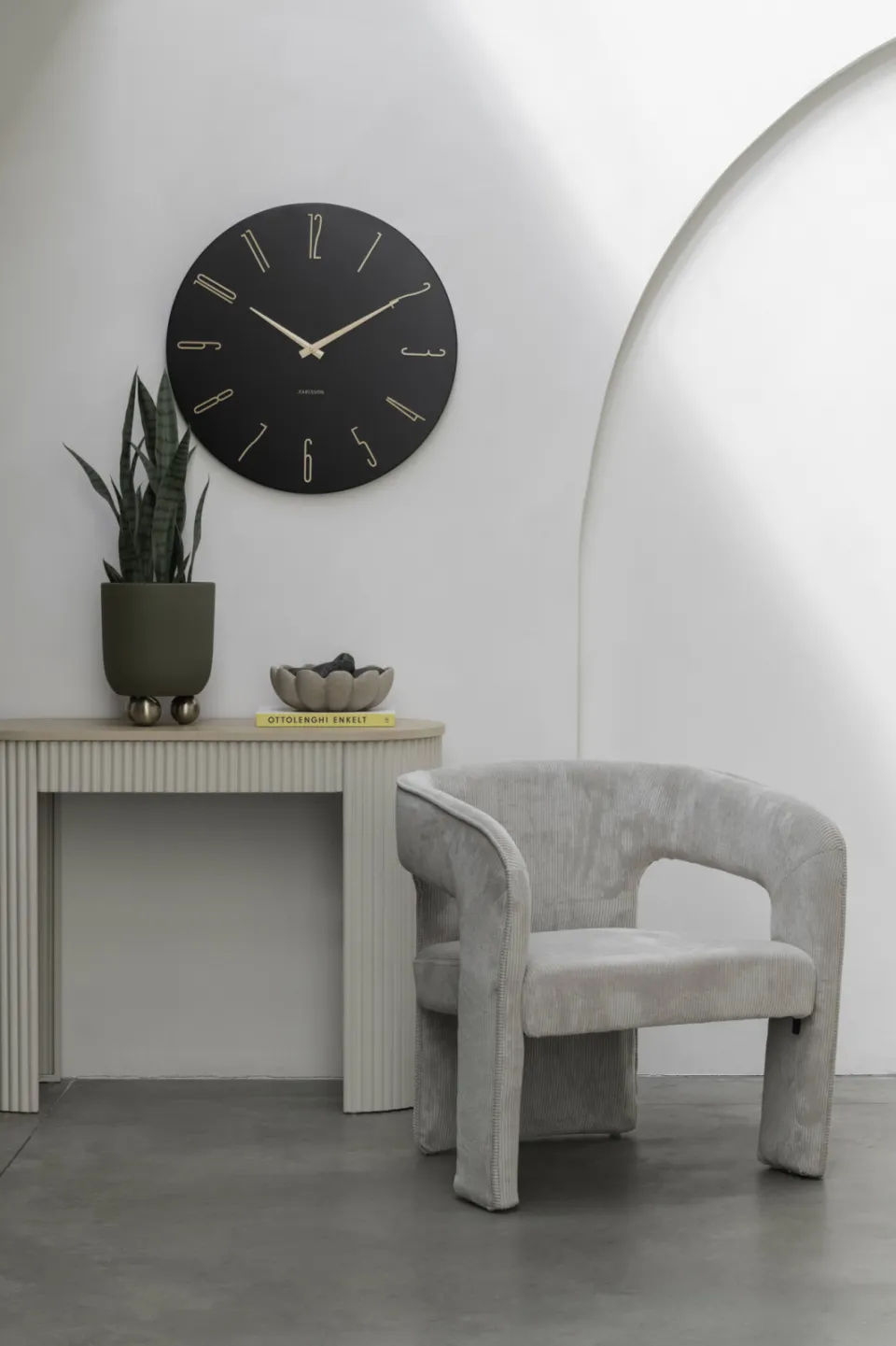 Karlsson Esmerado wandklok zwart, foto 4
