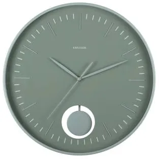 Karlsson Grato Pendulum wandklok jungle groen jungle groen/jadegrijs