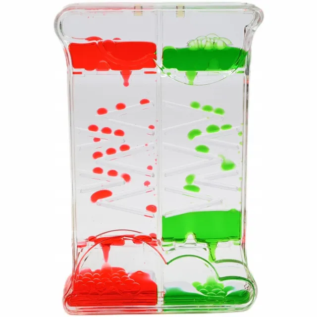MIDEX Dubbele Zandloper Kinderen Gel Water Timer 60 & 90 Seconden Rood