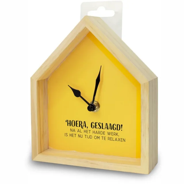Miko Klok - Huisje - Geslaagd geel