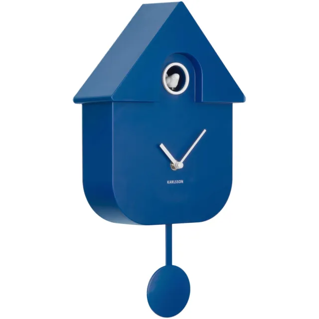 Karlsson Modern Cuckoo koekoeksklok blauw