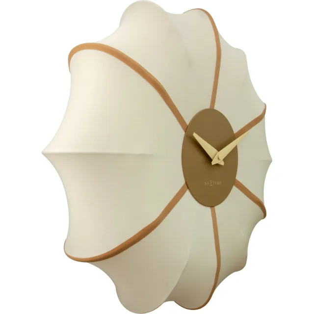 NeXtime Wandklok 50cm-Stil-Room-Stof/Metaal-NeXtime 'Ultimo'