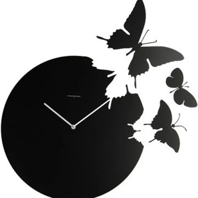 Diamantini Domeniconi "Diamantini Domeniconi wandklok "" Butterfly """ zwart