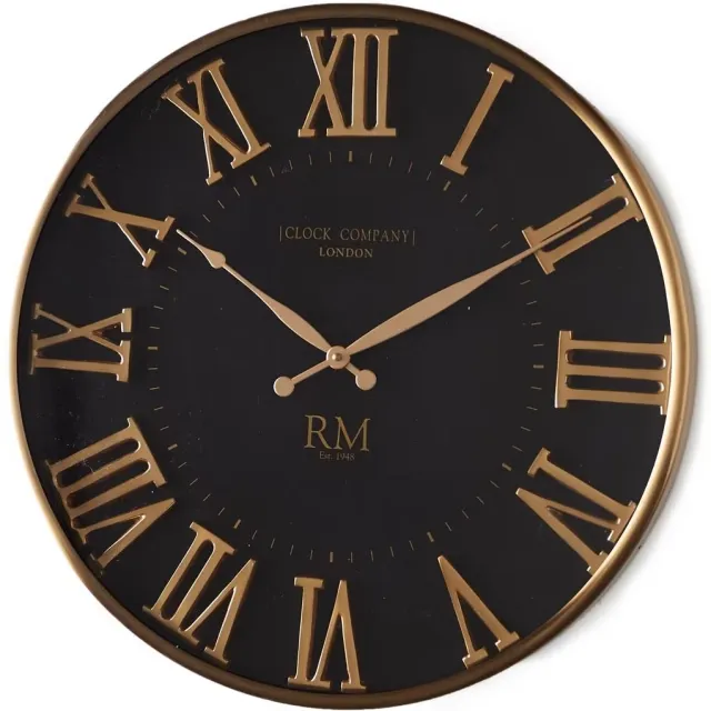 Rivièra Maison London Clock Company wandklok zwart, foto 2