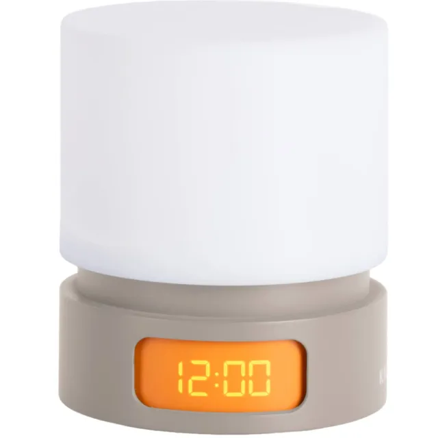Karlsson Pillar Light LED wekker warmgrijs