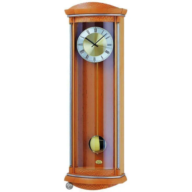AMS 5080/16 - Klok - Hout - 82x26 cm- Bruin