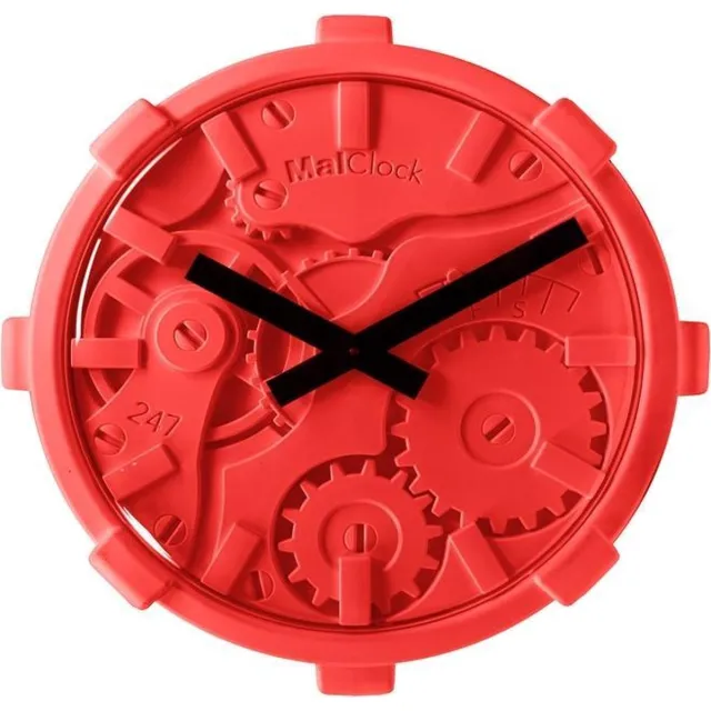 Mal Furniture Mal Wandklok Mono Rood