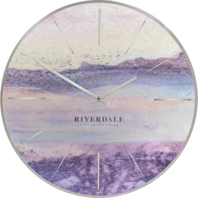 Riverdale Wandklok Riverdale Brixton Metallic 65 cm Multicolour