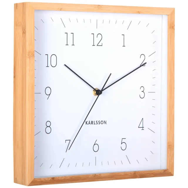 Karlsson wandklok Neat Cuadrado wit, foto 2