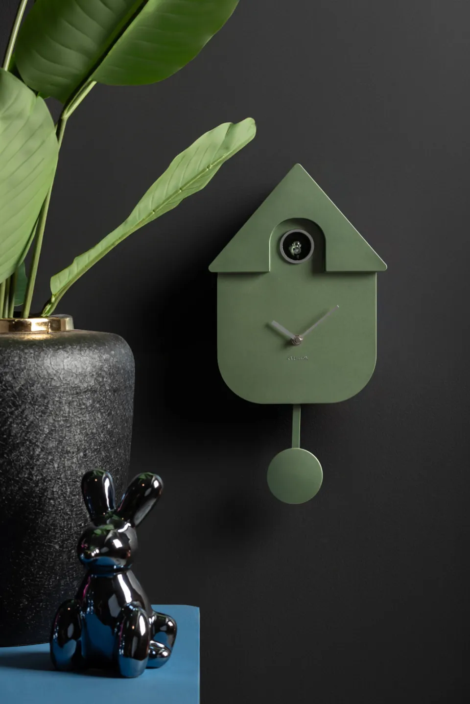 Karlsson Modern Cuckoo Metallic koekoeksklok jungle groen, foto 5