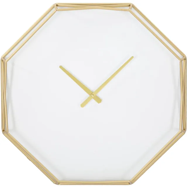Mauro Ferretti Wandklok Goldy Octagonal 56×6,5×56 cm Goud