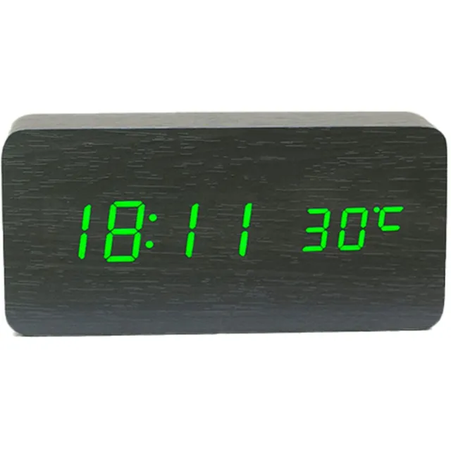 Inf Digitale LED-wekker Green