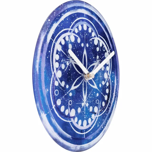 NeXtime Cosmo Indigo Table – Tafel/Wandklok – 20 cm – Gehard Glas – Donkerblauw – Stil
