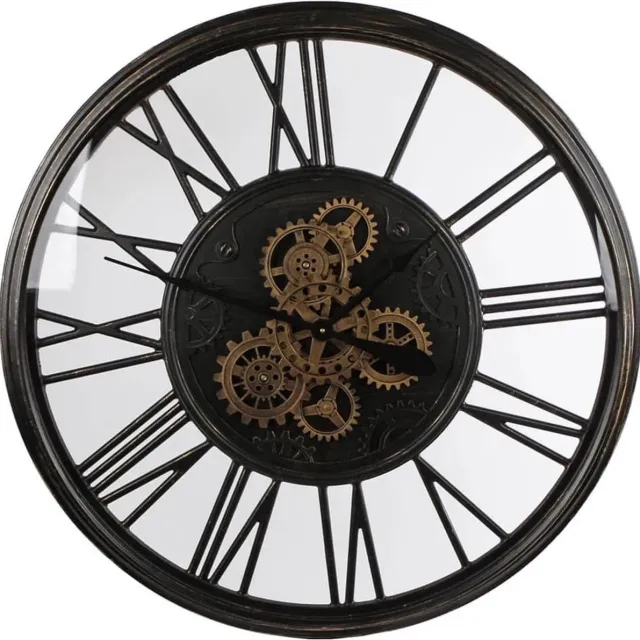 Gifts Amsterdam Gifts-Amsterdam-Radarklok-Olaf-86-cm-metaal-oudzwart