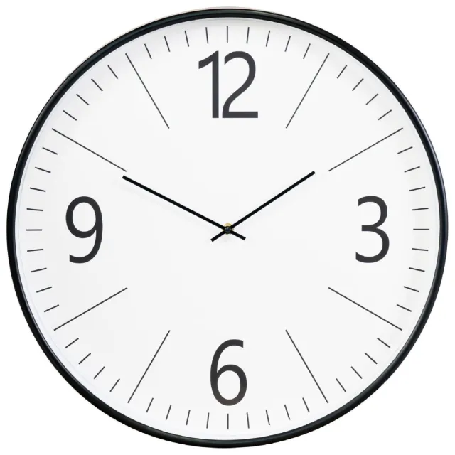 Nest of Nora Wandklok met stil uurwerk 51 cm - Zwart Wit