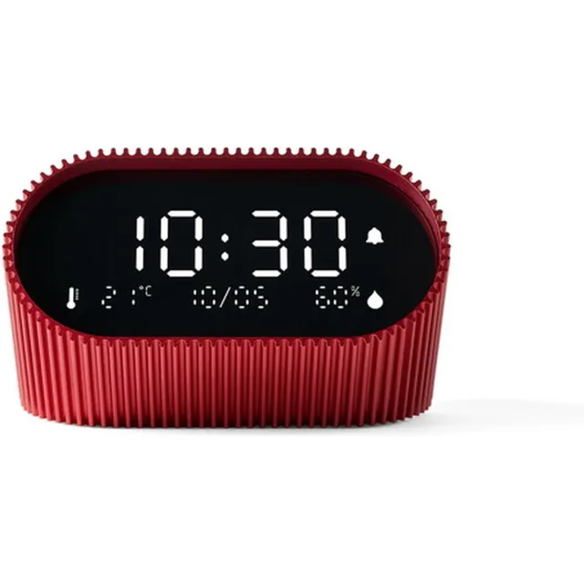 Lexon Design Ray Alarm Clock Rechargeable - Sanguine Red
