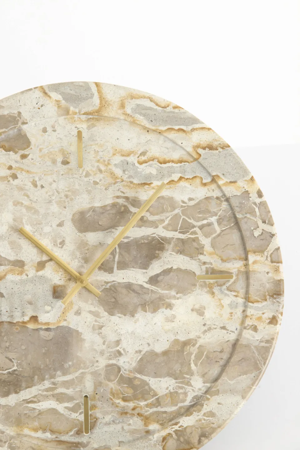 Light & Living Sistelo wandklok taupe marmer, foto 3