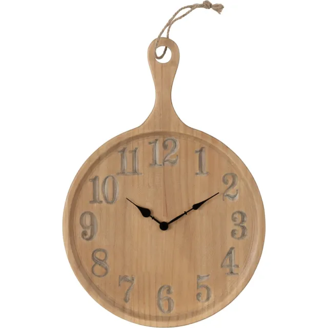 J-Line klok Plan Den - naturel - small - Ø 40 cm