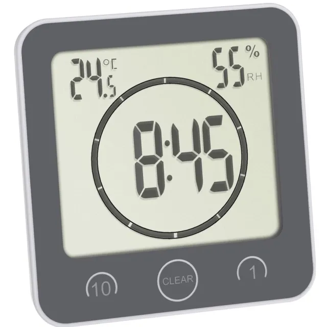 TFA Dostmann Bad- /Küchenuhr mit Timer Timer Grijs Digitaal