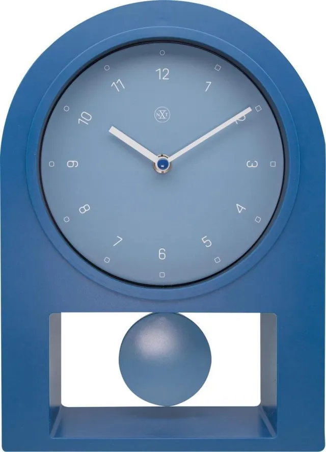 NeXtime nXt Swing Table – Tafelklok – 30 × 20 cm – Plastic – Petrol Blauw