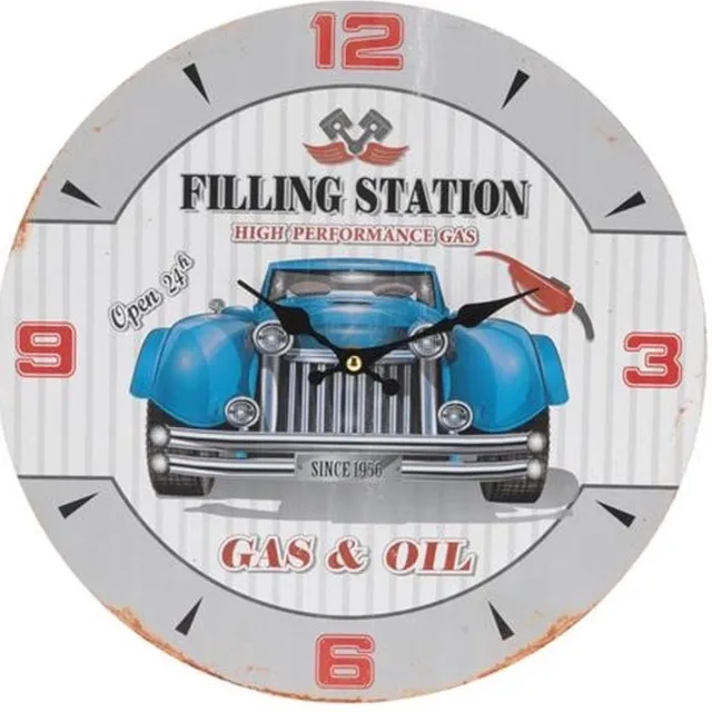Lavie Wandklok kunststof 34cm garage Assorti