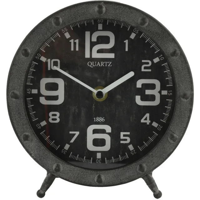 Home Sweet Home Klok Tafelklok Mart Zwart 18 cm