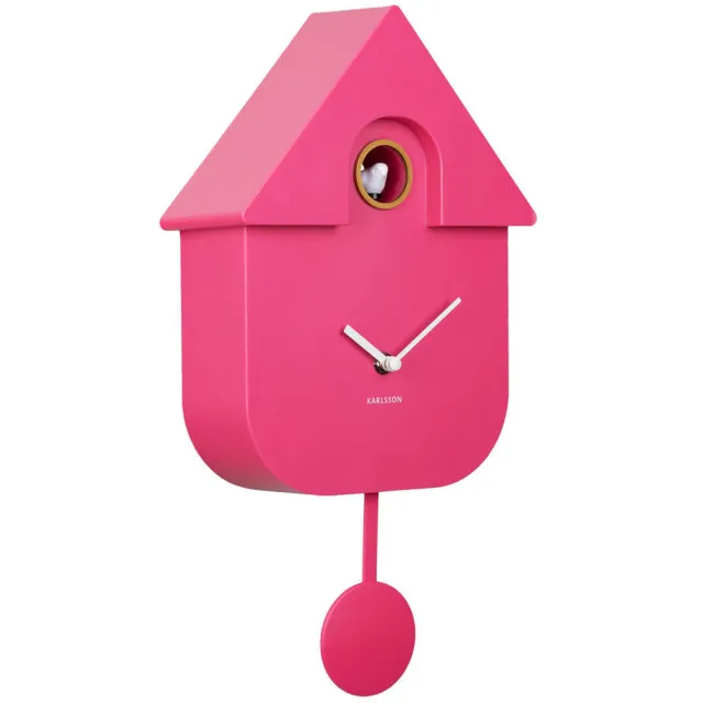 Karlsson Modern Cuckoo koekoeksklok helderroze
