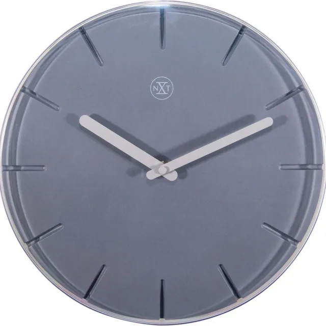 NeXtime nXt Sweet – Wandklok – 20 cm – Plastic – Grijs – Stil Grey