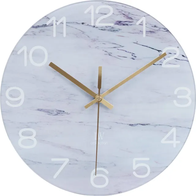 LW collection keukenklok Noah - Wandklok 30cm - Kleine klok Lichtblauw