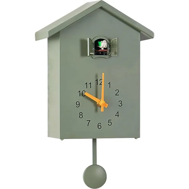 Lexium Store Lexium Koekoeksklok Modern - Minimalistische Koekoeksklok - Koekoek - Cuckoo Clock - Wandklok Groente