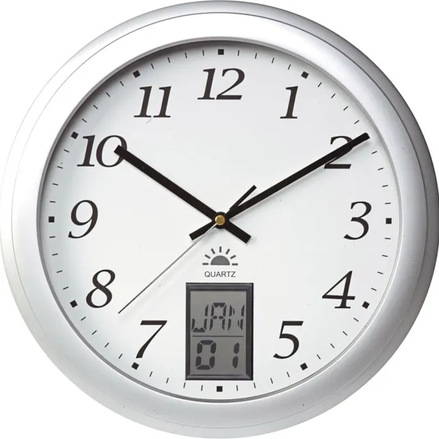 Unilux Attraction Instinct - Klok - Rond - Aluminium - Ø31 cm - Zilver