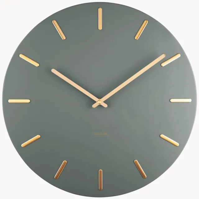 Karlsson XL wandklok Charm Goudkleurig, Grijs