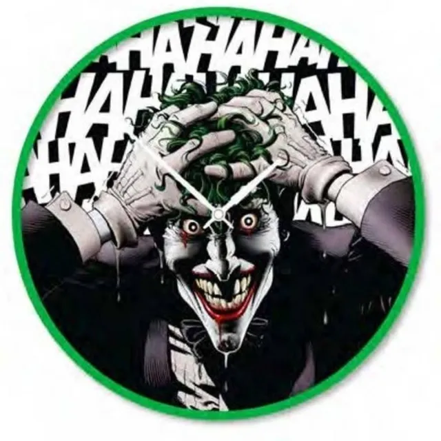DC Comics Pyramid Europe DC Comics Joker Wandklok (Joker Hahaha Afbeelding) 25cm Diameter - Officieel Gelicentieerd Product