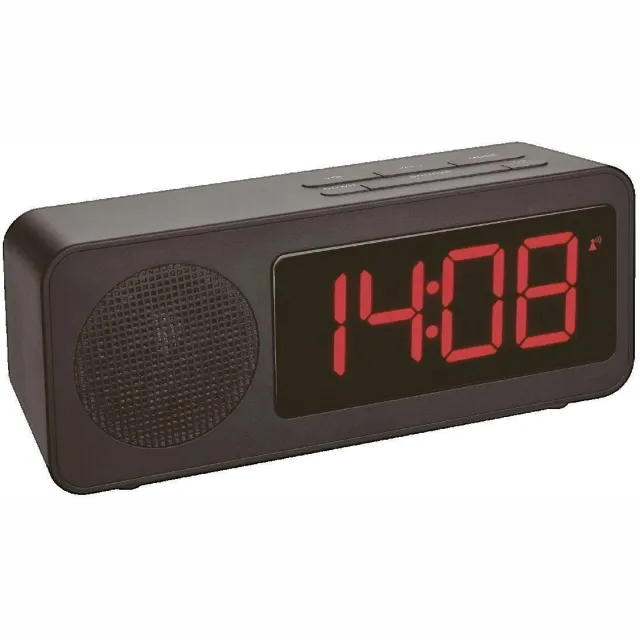 TFA Klokken Tfa Réveil numérique 60.2546.01 radio FM noir Zwart